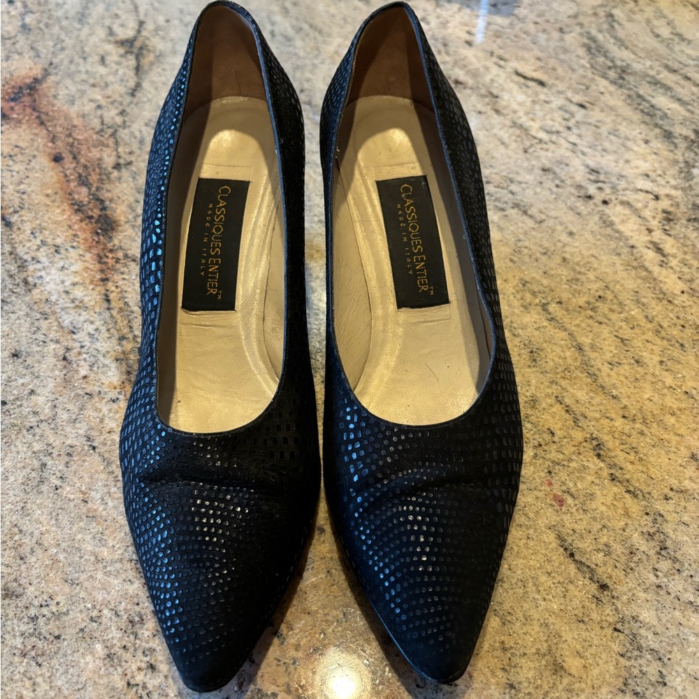 Pointed Toe Black Heels by